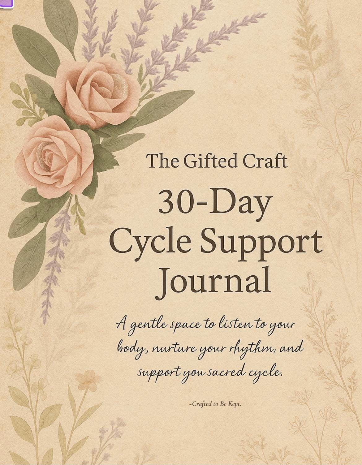 Cycle Support Journal | Printable & Fillable Menstrual Tracker | Holistic Fertility Wellness Planner | Canva Template Included