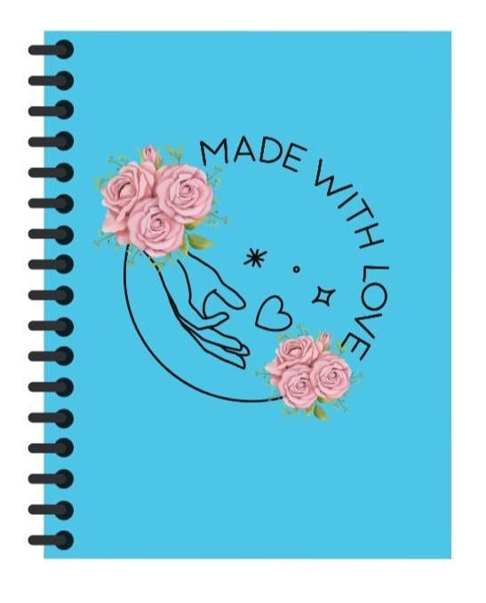 Made with Love Floral Sticker | Hand & Flower Digital PNG for Branding, Packaging, Crafts