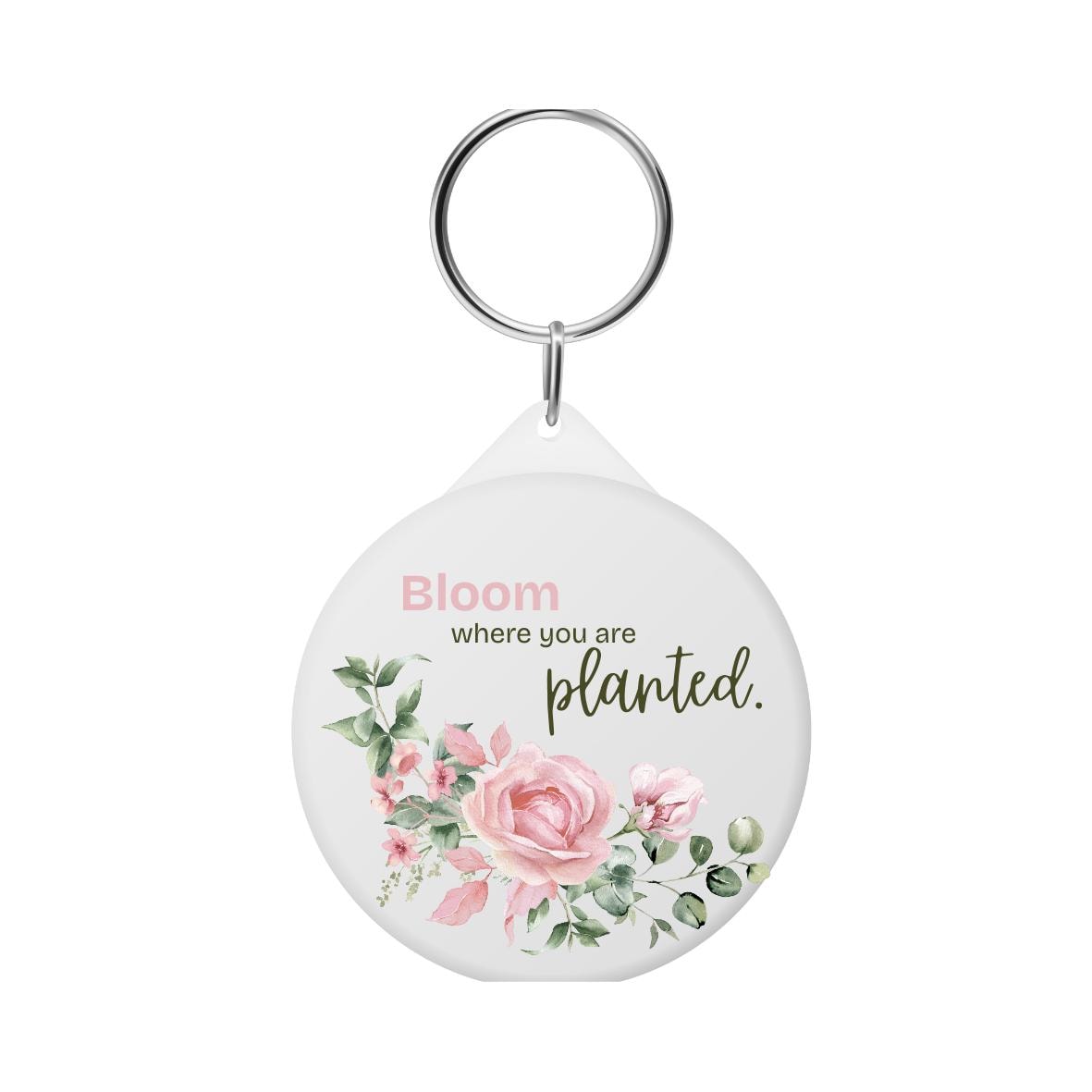 Bloom Where You Are Planted PNG | Inspirational Rose Floral Sticker for Crafts & Wall Art